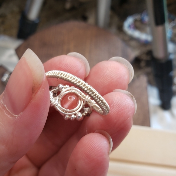 Ankara Ring - Watermelon Cherry Crystal - Picture 2 of 3